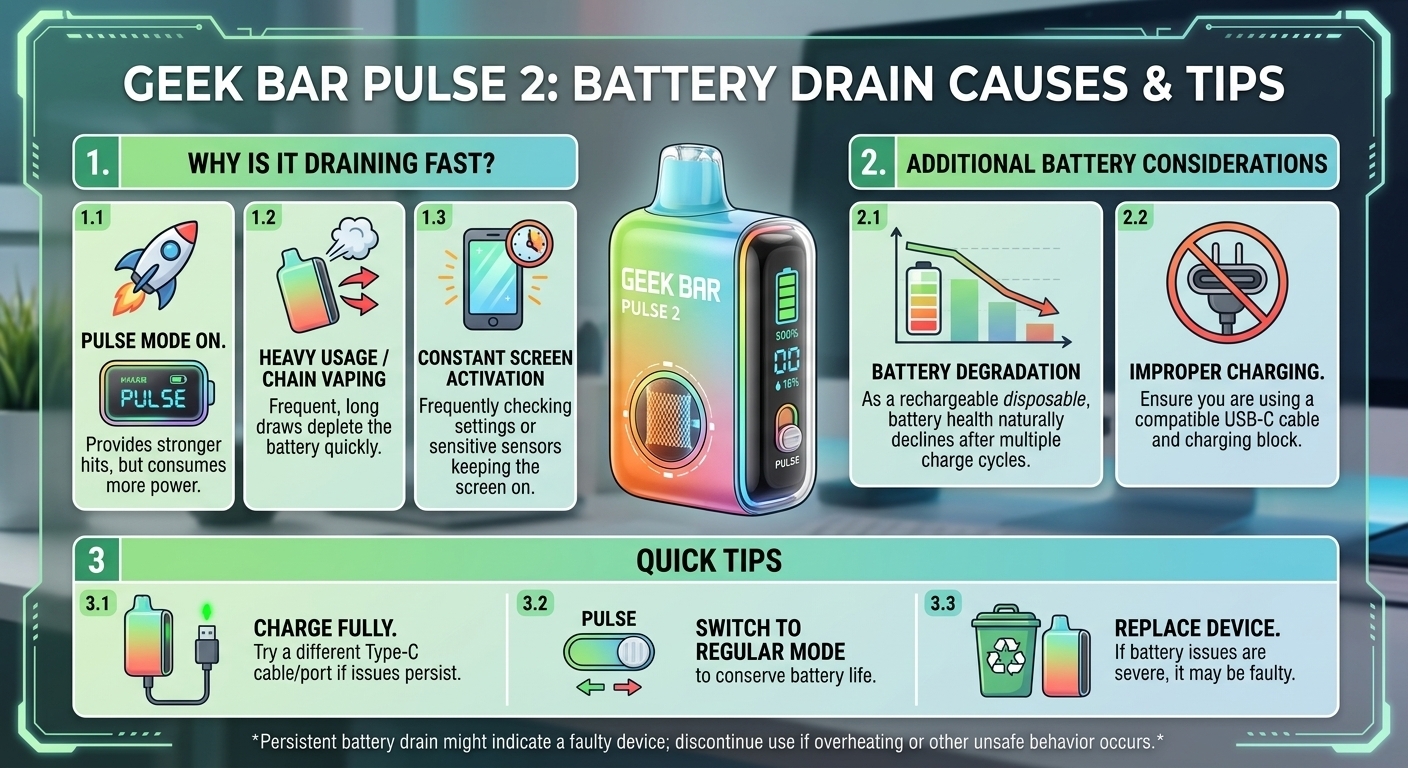Geek Bar Pulse 2 Battery Drain Geek Bar Pulse 2 Battery Drain