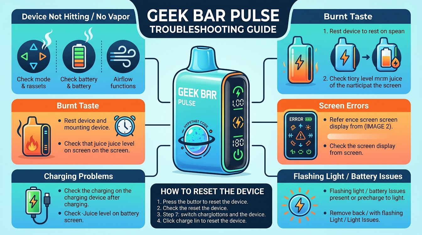 Geek Bar Pulse Troubleshooting Geek Bar Pulse Troubleshooting