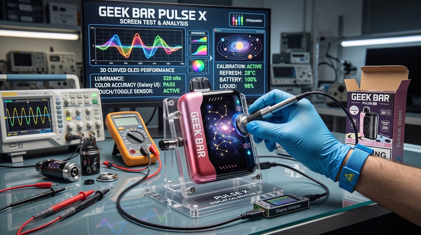 Geek Bar Pulse X Screen Test